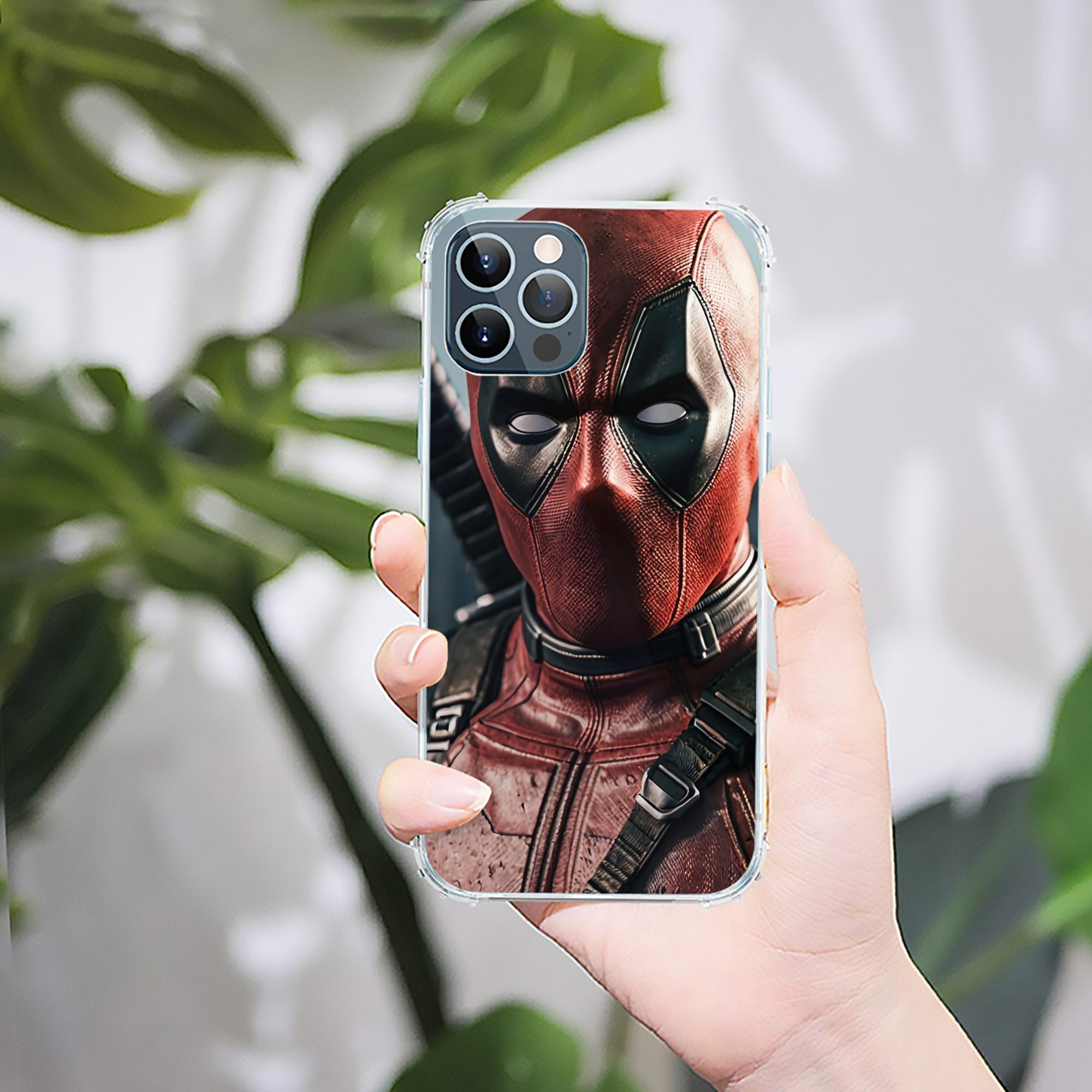 （画像用） Deadpool デッドプール 【iPhone 12シリーズ対応】透明スマホケース（クリアソフトケース）
